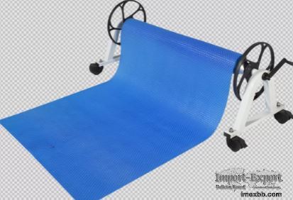 Bubble Type IP68 4mm Manual Swimming Pool Cover With Roller