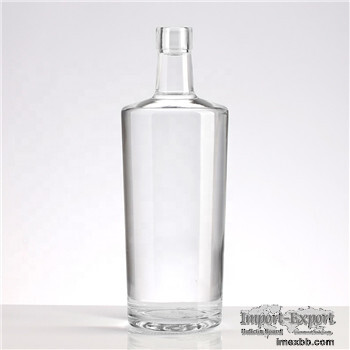750ml Oval Shape Glass Vodka Bottle        750ml Glass Liquor Bottles  