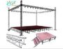 Movable Aluminum Stage Truss Outdoor Aluminum Leg Wooden Stage Platform