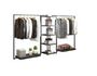 Stainless Steel Cloth Display Stand For Shop Decorative Boutique Pipe Cloth