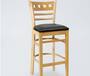 BS02 High Ladder Back Cushion Seat Bar Stool