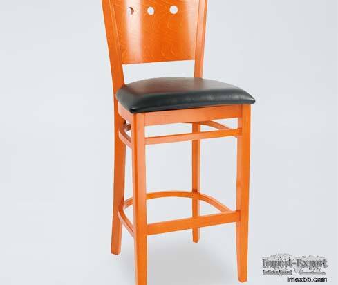 BS04 Solid Wood Upholstered High Foot Chair