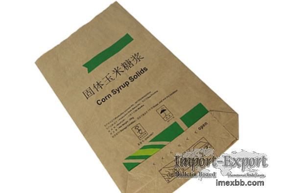 Heat Seal Paper Sack Food Grade Non-Dairy Creamer Kraft Paper Bags Milk Pow