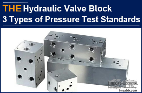 AAK Hydraulic Valve Block 3 Types of Pressure Test Standards