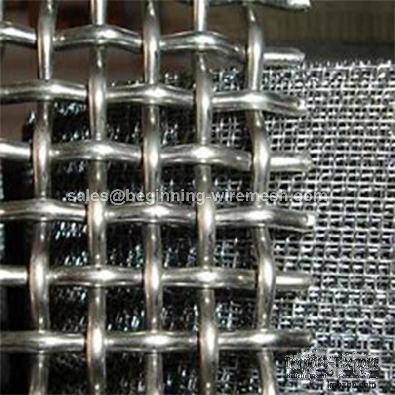 White Steel Crimped Mesh