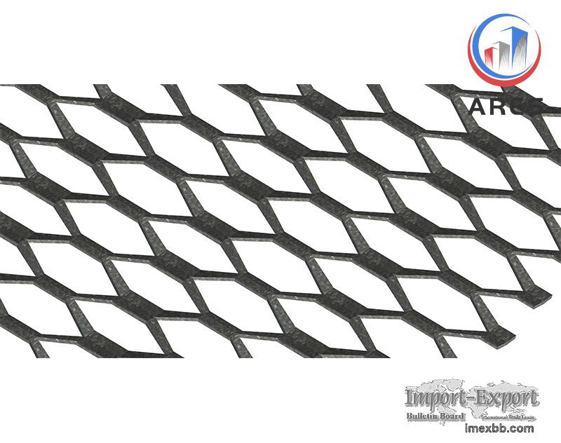 Diamond Expanded Mesh with Black Matt Finish          