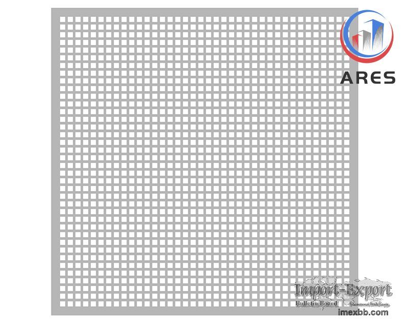 Square Holes Aluminum Perforated Sheet Metal HJP-1015S   