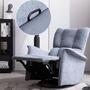 New Functional Electric Single-Seat Fabric Sofa Modern Minimalist Gray Rock