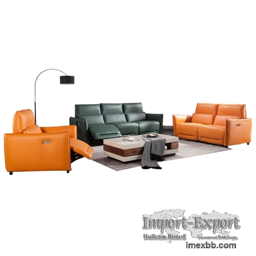 Italian Leather Sofa Italian Living Room Combination Sofa Space Capsule Ele