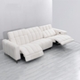 Modern Minimalist Caterpillar Beige White Fabric Multifunctional Sofa Size 