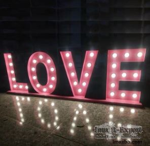 LED Big Marquee Letter Sign Aluminum Metal Marquee Letters UL
