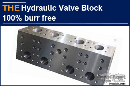 The intelligently polished AAK hydraulic valve block is 100% burr free