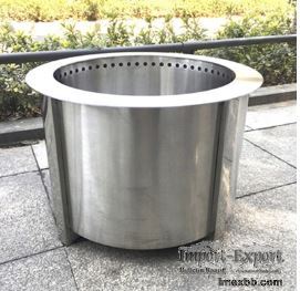 304 Outdoor Stainless Steel Portable Fire Pit 19.5 Inch Garden BBQ