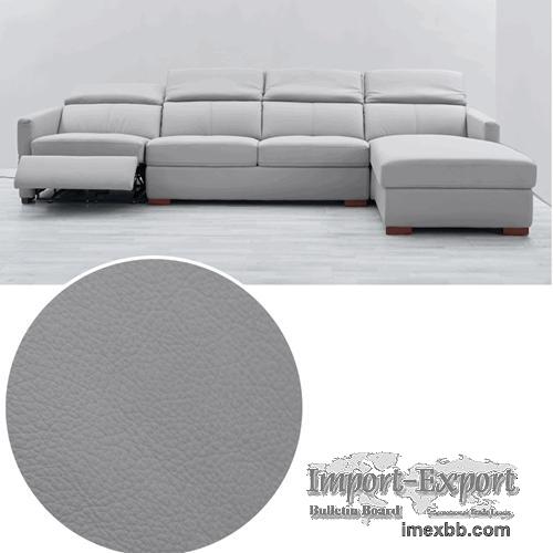 Modern Minimalist Leather Sofa Living Room L-Shaped Chaise Longue Corner