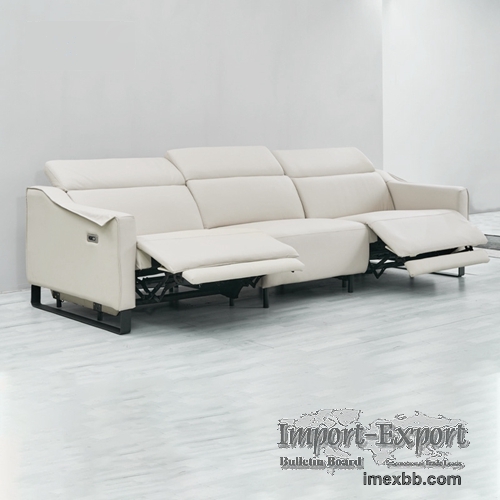 Modern Minimalist First Layer Cowhide Living Room Sofa Armrest Creative
