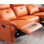 New Space Capsule Leather Function Sofa Modern Minimalist Living Room Three