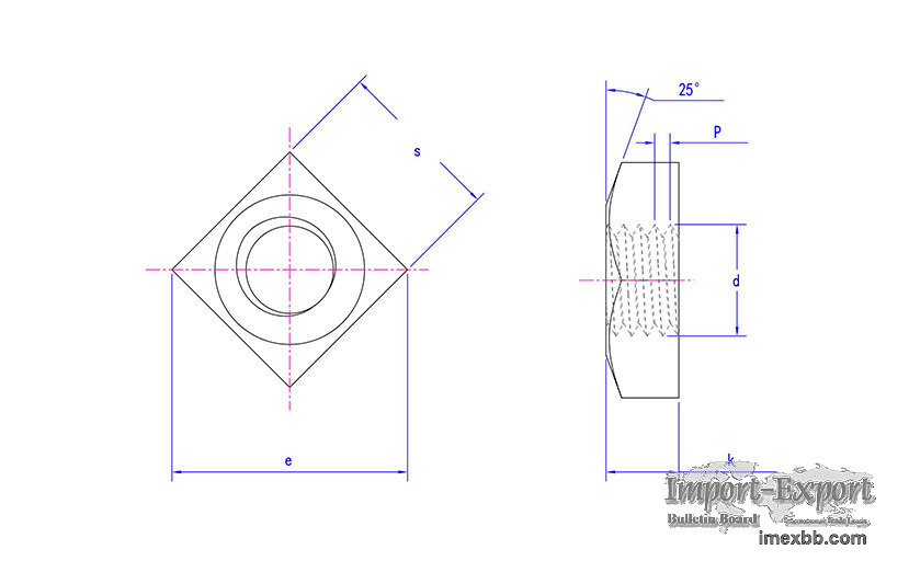 ANSI / ASME B18.2.2 Flange Nuts