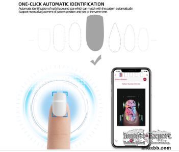 Android IOS 3D Nail Printer Salon Beauty Machine Aluminum Alloy Anodizing