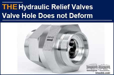AAK Hydraulic Relief Valves Valve Hole Does not Deform