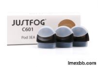 Black Empty Pod Cartridges Justfog C601 1.7ml Atomizer Organic Cotton