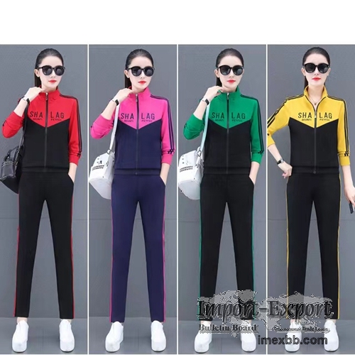 Autumn Fashion Sweater Two-Piece Women's Spring And Autumn Sportswear Suit