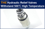 AAK Hydraulic Pilot Operated Relief Valves Withstand 500℃ High Temperature