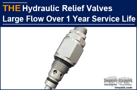 AAK hydraulic relief valves with large flow was intact after 1 year