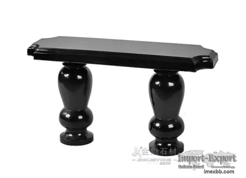Popular Black polished granite bench