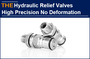 AAK hydraulic relief valves with wall thickness less than 2mm