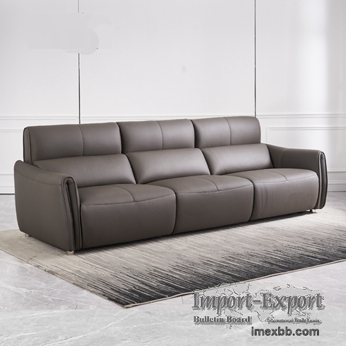 Italian-Style Nappa Leather Multi-Function Sofa Home Living Room Is Very Si