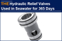 AAK Hydraulic Relief Valves used in Seawater for 365 Days