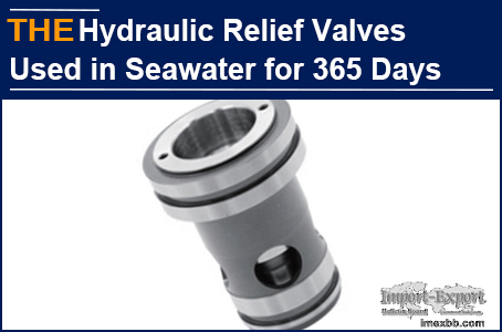 AAK Hydraulic Relief Valves used in Seawater for 365 Days