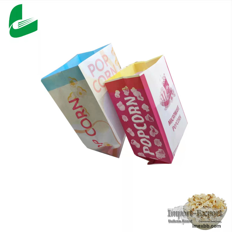 Heat Sealable Custom Microwaveable Popcorn Paper Bag