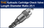 AAK Hydraulic Cartridge Check Valve Length Diameter Ratio 25:1