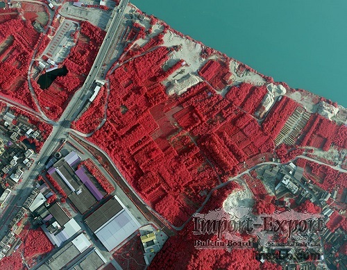 Color Infrared aerial photography 