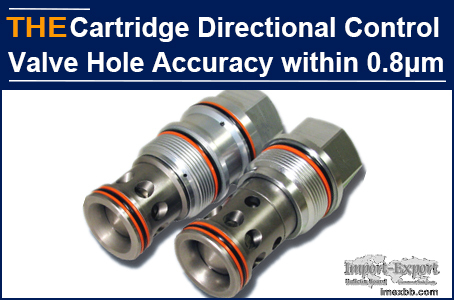 AAK Hydraulic Cartridge Directional Control Valve Hole Accuracy with 0.8μm