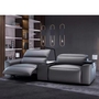 New Italian Minimalist Leather Coffee Table Sofa Combination Living Room 
