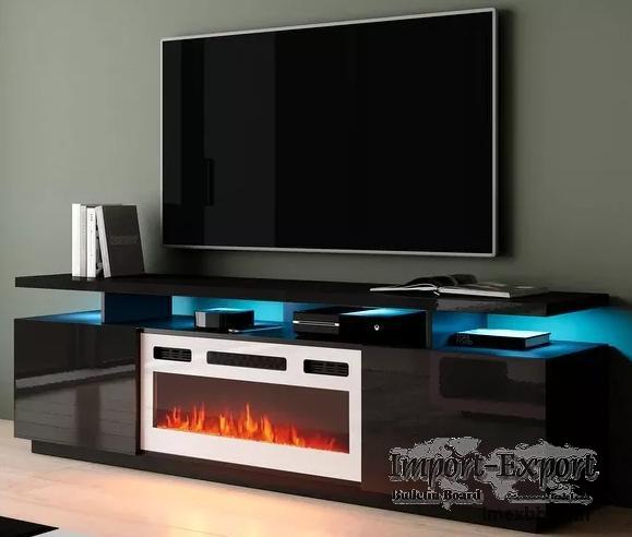 TV stand wooden electric fireplace