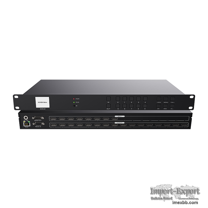 HDMI high-definition digital matrix 8in 16out video conference monitoring 