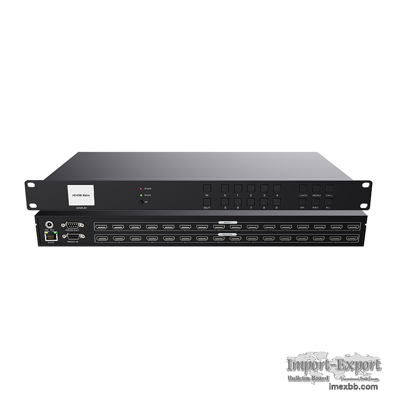 HDMI high-definition digital matrix 16in 16out video conference monitoring 