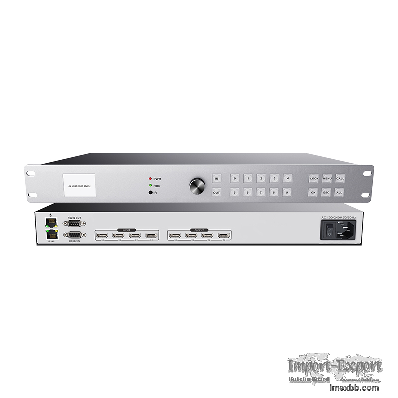 HDMI matrix 4-in 4-out ultra-high definition 4K multi screen image splicer 