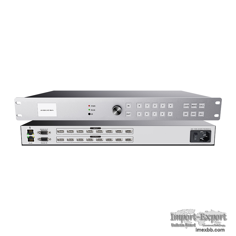 HDMI matrix 8-in 8-out ultra-high definition 4K multi screen image splicer 
