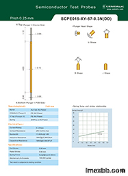 Semiconductor Test Probe Double-ended Pogo Pin SCPE015 for IC Inspection