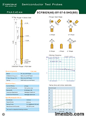 Double-Ended Pogo Pin Test Probe SCFB029 (40) for Chip Inspection
