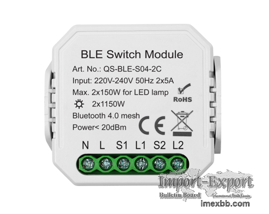 2 Gangs Bluetooth Switch Module