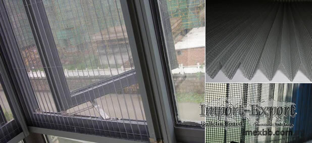 Pleated Mesh for Retractable Window Screen