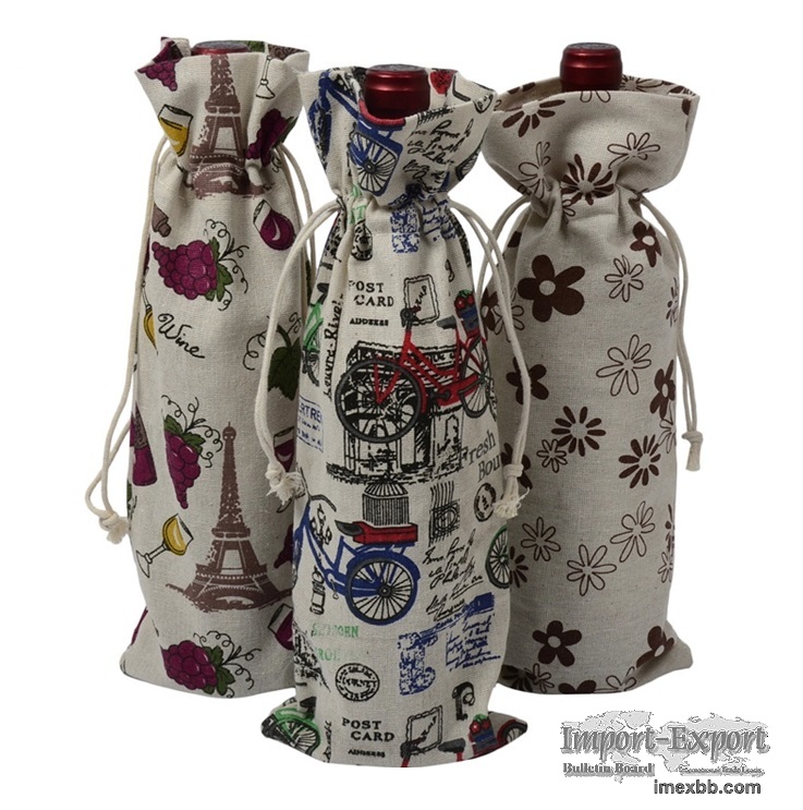 Bottle Bag, Wine Packing Bag, Velvet Gift Bag