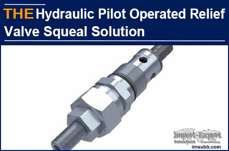 AAK solve the squeal of hydraulic cartridge relief valve with a small trick