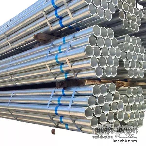 Cold Rolled 18 Gauge Hot Welding Gi Tube Round Galvanized Steel Pipe