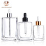30-50-100ML clear frosted glass dropper bottle skincare cosmetic packaging 